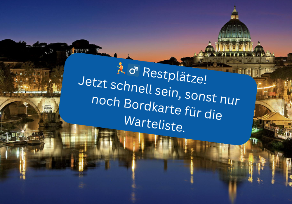 Rom2Leider keine Plätze mehr frei!