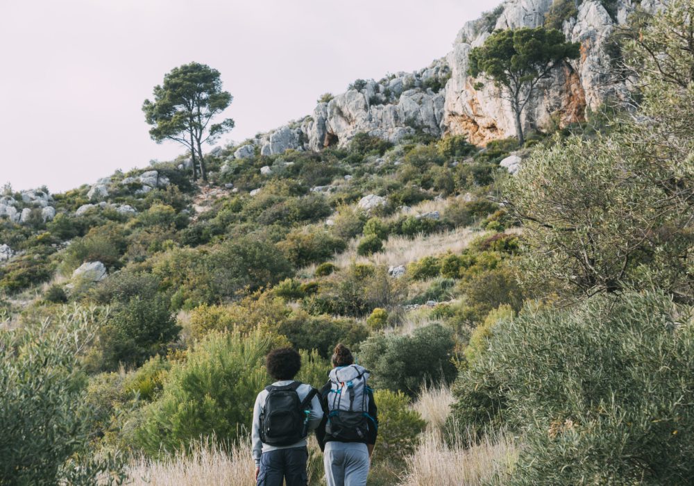 two-friends-hiking-together